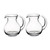 Set of 2 Clear Pitcher with Decorative Air Bubbles 7"