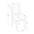 East West Furniture Dublin Wood 3-Piece Dining Set With Oak Finish DLIN3-OAK-W