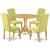 East West Furniture Dublin Wood 5-Piece Parson Dining Set In Oak DLEN5-OAK-07
