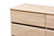 Baxton Studio Miren Mid-Century Modern Light Oak and Dark Grey 6-Drawer Dresser