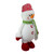 17" White and Red Standing Snowman Christmas Tabletop Figure