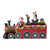10.25" Red and Black LED Lighted Musical Christmas Train with Santa