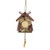 6" Wooden Cuckoo Clock With a Reindeer and Pine Trees Christmas Ornament