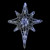 24" Pure White LED Lighted Hanging Spun Glass Star Christmas Decoration