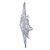 24" Pure White LED Lighted Hanging Spun Glass Star Christmas Decoration