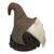 Bulbous Nose Santa Gnome Christmas Decoration - 8" - Brown
