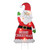 3' Red and White Lighted Santa Claus Merry Christmas Outdoor Decoration