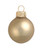 6ct Gold Matte Glass Christmas Ball Ornaments 4" (100mm)