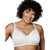 Playtex Women's 18 Hour Sensationally Sleek Wirefree Bra White Size 40DD