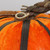 12.5" Orange Autumn Fabric Pumpkin with Bamboo Ribs Tabletop Decoration