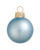 40ct Sky Blue Matte Glass Finish Christmas Ball Ornaments 1.5" (40mm)
