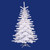 9' Pre-Lit Medium Crystal White Artificial Christmas Tree - White Lights - 11263050