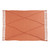 Solid Terracotta Red Diamond Tufted Throw Blanket with Fringes 50" x 60"