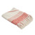 Red and White Geometric Diamond Throw Blanket 50" x 60"