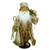 18.25" Gold and White Santa Claus with Jacket Christmas Tabletop Figurine