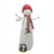 17.5" Glitter Snowman with Penguins Christmas Table Top Decoration