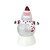 7" Battery Operated White and Red Santa Claus Christmas Glittering Snow Dome