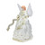 16" Lighted Gold Fiber Optic Animated Porcelain Angel Christmas Tree Topper