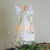 16" Lighted Gold Fiber Optic Animated Porcelain Angel Christmas Tree Topper