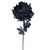 30" Purple and Black Deepest Indigo Artificial Silk Floral Pick