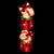 45" Red and White Lighted Candy Stacked Gift Boxes Christmas Outdoor Decor