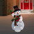 Lighted Waving Snowman Outdoor Christmas Decoration - 32" - Clear Lights