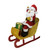 29.5" Red and White Santa Claus in Sleigh with Gift Box Christmas Outdoor Decor