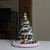 12.5" Pre-Lit Green and White Animated Musical Express Train Christmas Tabletop Decor