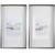 Set of 2 Silver and Gray New England Port Framed Wall Arts 34.75" x 20.75"