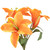 30" Orange Day Lily Artificial Silk Floral Spray