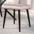 4D Concepts Nancy Chair With Taupe Velvet And Black Legs Finish 251037