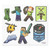 Minecraft Boys' 5 Piece Gift Set Shirt, Socks, Wallet, Stickers, Slap Bracelets