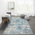 Momeni Contemporary Juliet 2'3" X 7'6" Runner Rug With Blue JULIEJU-09BLU2376