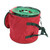 Set of 3 Christmas Light Storage Reels with Red and Green Polyester Zip Up Bag