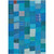 Blue and Green Checkered Handmade Throw Blanket 50" x 70"