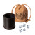 WE Games Professional, Leather Dice Cup Set - 5 Dice, Instructions for 10 Dice Games & Cloth Carry Bag