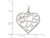 Sterling Silver MOM Engraved Heart Pendant with Chain