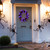 24" Pre-Lit Fiber Optic Wreath with Purple and Orange Lights