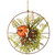 13" Green Harvest Flower Circular Decor