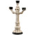 12" White Skeleton Candelabra Halloween Decor
