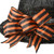 34" Black and Orange Pre-Lit Witch’s Hat Halloween Decoration