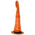 34" Orange and Black Pre-Lit Witch’s Hat Halloween Decoration