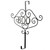 17" Matte Black Halloween BOO Wreath Hanger
