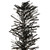 2' Black and Orange Tinsel Tree Tabletop Decor