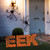 50" Pre-lit Orange and Black EEK! Spider LED Halloween Outdoor Decoration