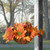 18" Orange Harvest Hanging Basket Thanksgiving Decor