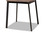 Baxton Studio Walnut Brown Wood And Black Metal 4-Piece Dining Chair Set