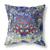 Amrita Sen Suede Electric Blue Zippered Pillow With Insert CAPL484FSDS-ZP-18x18