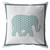 Amrita Sen Light Elephant Broadcloth Zippered Pillow CAPL57BrCDS-ZP-18x18