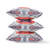 Amrita Sen Broadcloth Pillow With Light Blue Grey Peach CAPL514BrCDS-BL-26x26